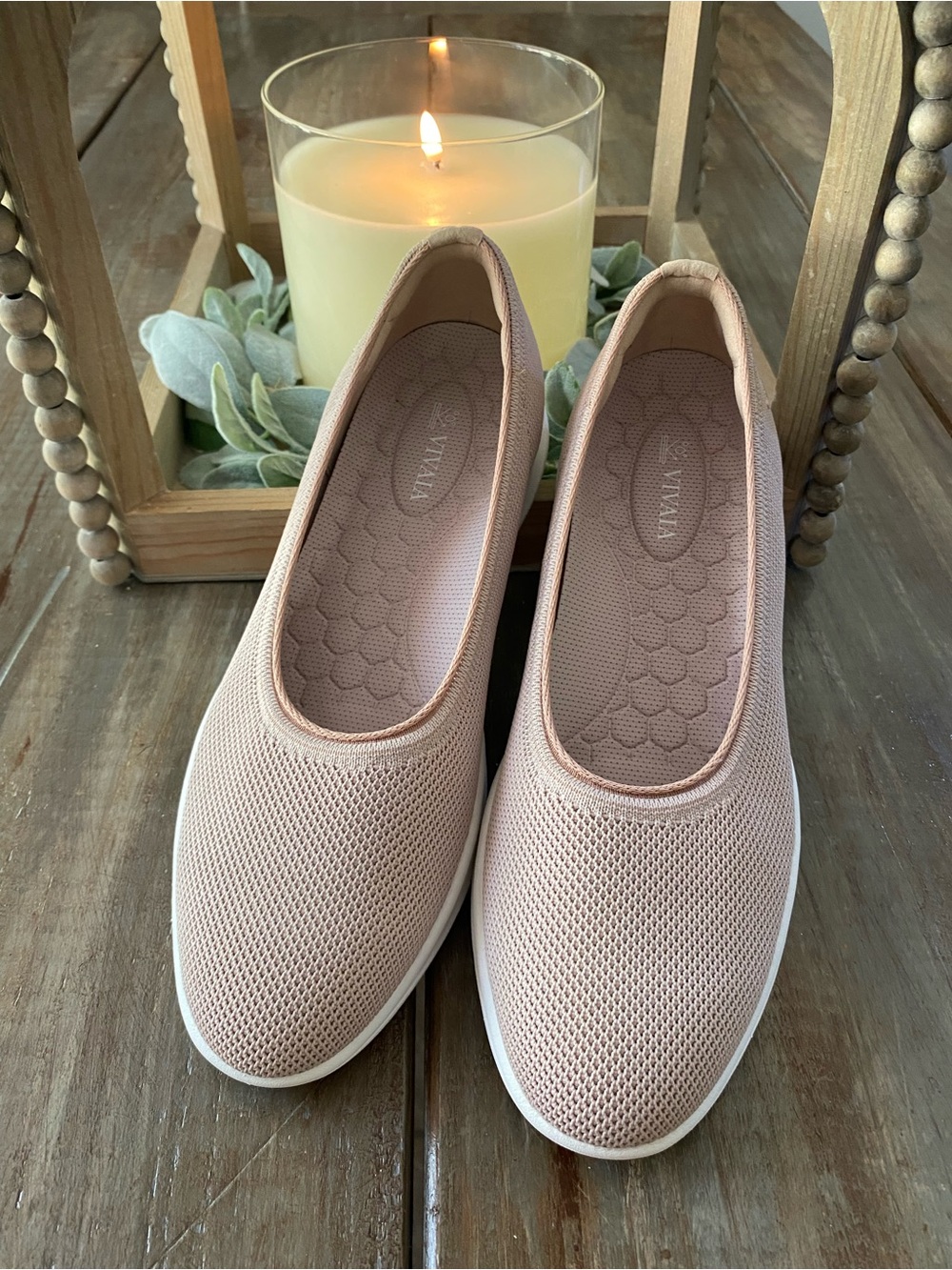 VIVAIA Isabell Walker Pro Knit Ballet Flats Walking Shoes Womens 42 Blush Pink - Picture 3 of 10